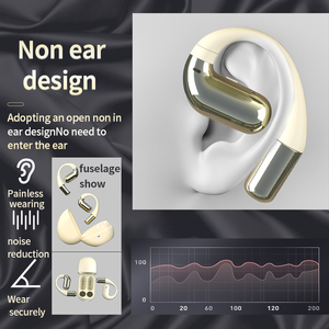 F15 Headphone olahraga, konduksi tulang <span class=keywords><strong>B</strong></span> T Earphone olahraga tahan air dengan MIK kait telinga Tws Bass Hifi Stereo - Product Image 2