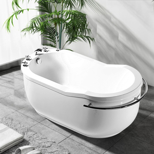 Baignoire spa en acrylique moderne avec accessoires en acier inoxydable Baignoire de massage tourbillon pour salle de bain à domicile - Product Image 2