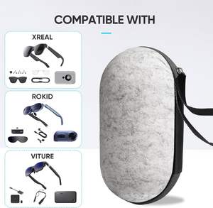 Kunden spezifische Trage tasche für <span class=keywords><strong>Ray</strong></span>-Ban Meta Wayfarer/Skyler/Headliner Smart Glasses Lade koffer Für alle Zubehörteile - Product Image 4