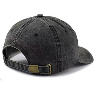 Gorra de Béisbol Bordada en 3D con Efecto Desgastado, Unisex, Retro, con Visera para Protección Solar, Motivo Cruzado, Personalizable - Product Image 4
