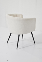 Fauteuil de salon moderne en velours beige pour salon, maison et mobilier, durable pour une utilisation en extérieur
