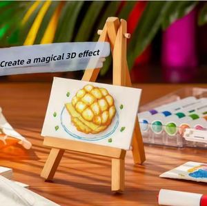 Kit de <span class=keywords><strong>peinture</strong></span> <span class=keywords><strong>magique</strong></span> gonflante 3D, texture en mousse, toile à dessin, stylos à bulles DIY, fournitures d'artisanat artistique pour enfants, jouets à presser - Product Image 6