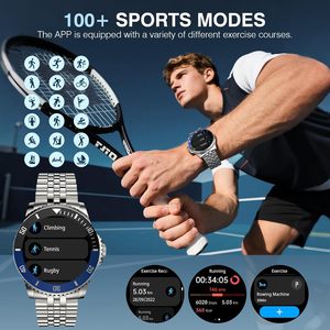 Reloj inteligente AI de moda personalizado de fábrica, pantalla AMOLED de cuerpo de Metal, llamadas Bluetooth, frecuencia cardíaca, oxígeno en <span class=keywords><strong>sangre</strong></span>, soporte ChatGPT - Product Image 3