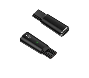 Venta al por mayor negro PD 5V 1.5A reemplazo de la máquina de afeitar tipo C adaptador de carga Convertidor para <span class=keywords><strong>Philips</strong></span> Shaver Clipper Barber - Product Image 1