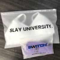 Sachet Zippé Givré Personnalisé avec Logo Sur Mesure, Emballage Plastique pour Marque, Vente au Détail, T-Shirt, Vêtements, Maillots de Bain, Écologique et Refermable
