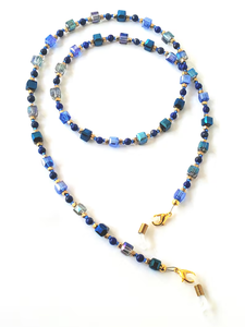 Custom Lanyard Phone <b>Chain</b> ID Card Gorgeous Handmade Blue Eyeglass <b>Chain</b> Handcrafted Fashionable lanyard Badges or <b>Keys</b> <b>chain</b> - Product Image 6