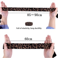 Bandeau élastique pour cheveux en gros, accessoires de perruque, bande de fixation des bords, bande élastique pour cheveux léopard
