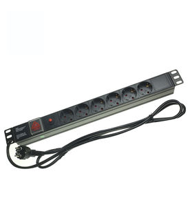 Unidad de Distribución de Energía Remota (PDU) de Aleación de Aluminio para Servidores, 220V 1RU, Alemania - Product Image 2