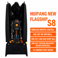 Robot de tennis de table Huipang S8-PRO, télécommande, machine de service automatique de ping-pong, lanceur de balles pour l'entraînement en club avec filet