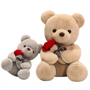 Regalo di san valentino giocattoli di peluche simpatico orsacchiotto con peluche rosa - Product Image 1