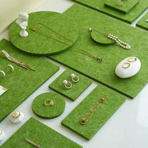 Almohadillas de Fieltro para <span class=keywords><strong>Pendientes</strong></span> y Anillos, Tablero de Almacenamiento para Mostradores de Tiendas y Artículos de Exhibición, Artículos Hechos a Mano - Product Image 2