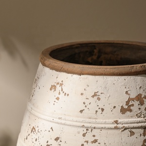 Vase décoratif <span class=keywords><strong>en</strong></span> <span class=keywords><strong>terre</strong></span> <span class=keywords><strong>cuite</strong></span> de style Wabi-sabi Flolenco pour fleurs séchées, décoration de table, de bureau, de salon, vases <span class=keywords><strong>en</strong></span> céramique - Product Image 4