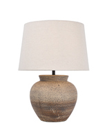 Lampe de table en fer et tissu marron avec abat-jour en tissu et en fer, style vintage, LED, faite à la main, lumière d'ambiance, simple, pour usage intérieur