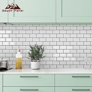 <span class=keywords><strong>Azulejos</strong></span> de Pared Decorativos Geométricos Modernos 3D Wayon, Impermeables, <span class=keywords><strong>para</strong></span> Paredes Interiores de Cocina, Fáciles de Instalar con Adhesivo - Product Image 4