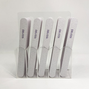 Limes à <span class=keywords><strong>ongles</strong></span> rondes réutilisables Zebra double face japonaises de haute qualité 100/180 avec papier de verre japonais - Product Image 1