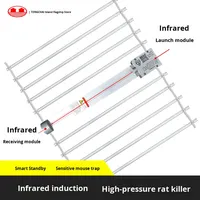 Piège à souris électrique infrarouge automatique super puissant, nouvelle technologie domestique de lutte antiparasitaire, tueur de rats et souris