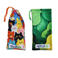 Pochette en microfibre recyclée avec logo personnalisé, sac à cordon pour lunettes de soleil, sacs pour le rangement des lunettes et des bijoux