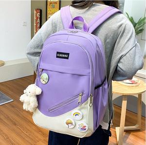 I-0183 Nouveau Sac à <span class=keywords><strong>Dos</strong></span> Scolaire et de Voyage Décontracté pour Femme, Ensemble de 4 Pièces avec Sac Fourre-tout et Trousse de Maquillage, Sac à <span class=keywords><strong>Dos</strong></span> Scolaire pour Filles - Product Image 5