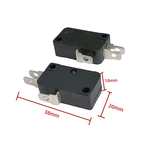 Arcade Machine Accessory Switch Coin Operated Game Button Joystick Universally Durable Microswitch with 3 Pin Micro-switch