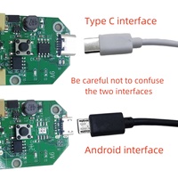 Placa de Control para Ventilador Recargable USB, Electrónica Inteligente, Pequeña, Portátil, Especificaciones Estándar