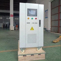 Stabilisateur de tension SBW 50 kVA 220 V 3P+G/Delta triphasé entièrement automatique pour machine laser, régulateur AVR