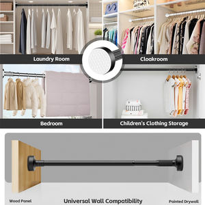 Aroddy-0.35 0.5 מ 'מטליות secadora לייבוש מוט בגדים טלסקופי לחומרה אחסון ואומדן - Product Image 2