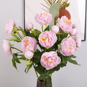 <b>Artificial</b> <b>Peony</b> Flowers Silk High Simulation Home Decor Wedding Decoration - Product Image 1