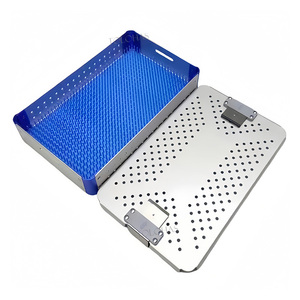 LHISL01 Surgical <strong>Instrument</strong> Trays Dental Ophthalmology Tools Container <strong>Autoclave</strong> <strong>Instruments</strong> Sterilization <strong>Box</strong> with Silicone Mat - Product Image 1