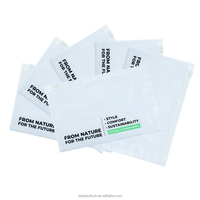 Sacs d'emballage de vêtements de t-shirt fermeture éclair personnalisés Ziplock en plastique PLA avec logo propre pour chaussures chaussettes