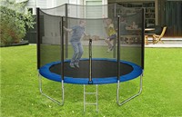 Vente en gros de trampoline bleu méga super cercle écologique tapis de saut pliable filet de sécurité mousse durable garçons filles fitness