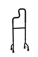 Canne de marche et aide à la station debout 2-en-1, canne de marche pour sols plats et escaliers, canne de mobilité à base à 4 pointes pour seniors