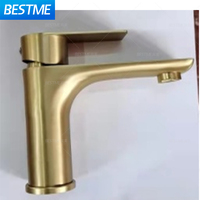 Robinet mélangeur de lavabo de salle de bain moderne de luxe avec long bec, à poser sur comptoir, en acier inoxydable 304, diverses couleurs, avec cartouche en céramique