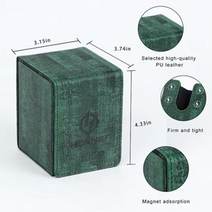 Étui pour cartes de jeu en cuir PU avec aimant renforcé FX, ouverture par le haut, pour une protection sécurisée des cartes de jeu - Product Image 3