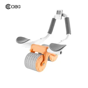 Équipement de fitness Rebond automatique Support de coude Double Ab Roller Abdominal Core Roue d'exercice
