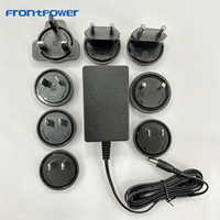 Adaptateur d'alimentation interchangeable Frontpower 12V 3A 36W DC pour diffuseur LED, caméra CCTV, boîte POS
