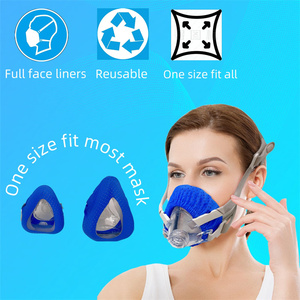 หน้ากาก cpap ซึมผ่านอากาศแผ่นรองหน้ากากนุ่มเนียนนุ่มสบายพร้อมแผ่นรองป้องกันแบบเต็มหน้า - Product Image 3