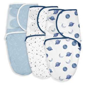 Cotton Baby Sleep Sack Adjustable Velcro <b>Swaddle</b> <b>Blanket</b> Improves Sleep & Calms Startle Reflex - Product Image 4