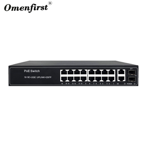 Poe Switch <strong>16</strong> <strong>Port</strong> Full Gigabit <strong>Network</strong> Poe Switch <strong>16</strong> <strong>Ports</strong> 1000m Ethernet Switch With 2 Fiber Optic SFP Uplink <strong>Ports</strong> - Product Image 2