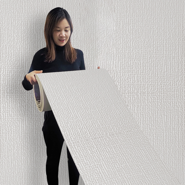 2023 Factory Supply Peel and Stick Linen Look Wallpaper