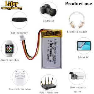 3.7V 300mAh 402035 Lithium Polymer LiPo pin cho cầm tay GPS MP3 <span class=keywords><strong>Xiaomi</strong></span> <span class=keywords><strong>Yi</strong></span> thông minh <span class=keywords><strong>Dash</strong></span> máy ảnh DVR - Product Image 4