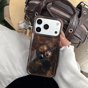 เคสโทรศัพท์สองชั้นแบบไล่สีน้ำตาลอำพันวินเทจ สำหรับ iPhone 17 Pro Max 16 15 14 - Product Image 2