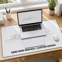 IDeskMat Alfombrilla de Ratón Profesional de Tela de Alta Densidad para Espacio de Trabajo Completo, Personalizada para Escritorios de Soporte Informático