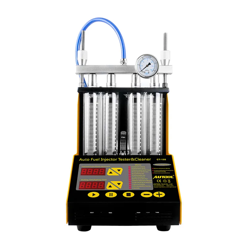 AUTOOL CT150 Auto Iniettore Tester Ad Ultrasuoni Per La Pulizia Auto di Carburante Iniettori Cleaner Per Il Veicolo di Riparazione 4 Cilindro Strumento di Diagnostica