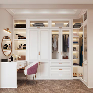 Hiện đại đôi cửa trượt tủ quần áo 2 nhân đôi treo đường ray kệ lưu trữ tủ cho phòng ngủ - Product Image 6