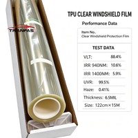 Film de protection pour pare-brise de voiture en TPU transparent auto-réparateur anti-rayures hydrophobe nano-céramique, protection UV, garantie 5 ans, directement de l'usine