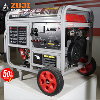 Générateur à essence ZUJI 15000E 8,5 kW, démarrage électrique, moteur en cuivre pur, puissance nominale 8,5 kW, puissance maximale 10 kW, 230 V, haute productivité