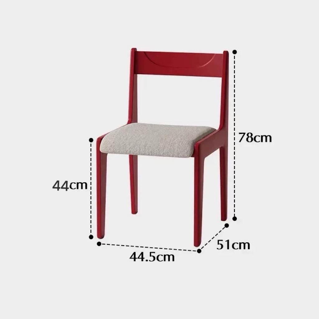 Lin coton rouge et blanc