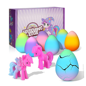 Giocattolo Unicorno Carino che Esce da Uova Arcobaleno, Articolo Molto Richiesto per Ricarica Distributori Automatici e Bomboniere per Feste per Bambini - Product Image 1