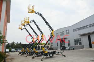 Mini Piattaforma Aerea Articolata Rimorchiabile 10~24m in Vendita con Certificazione CE ISO - Product Image 3