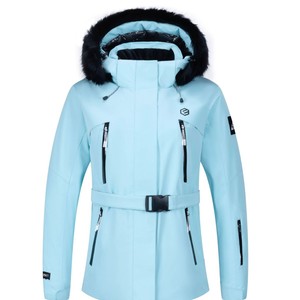 Combinaison de <span class=keywords><strong>ski</strong></span> pour femme, nouveau style, à capuche, fermeture éclair, imperméable, résistante à l'usure, coupe-vent, en fibre de polyester, doublure en graphène, pour l'extérieur - Product Image 5